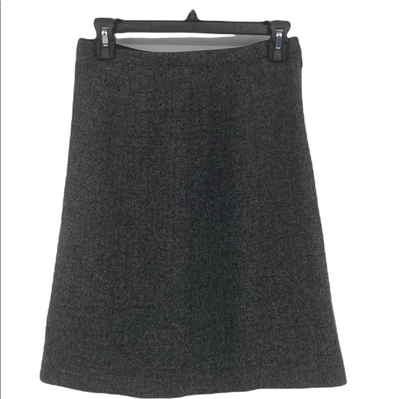 L.L. Bean Wool Tweed Skirt  A-Line Size 6P - Picture 1 of 7